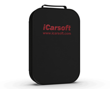 Grande housse de transport noire iCarsoft rigide et rembourrée pour valise de diagnostic
