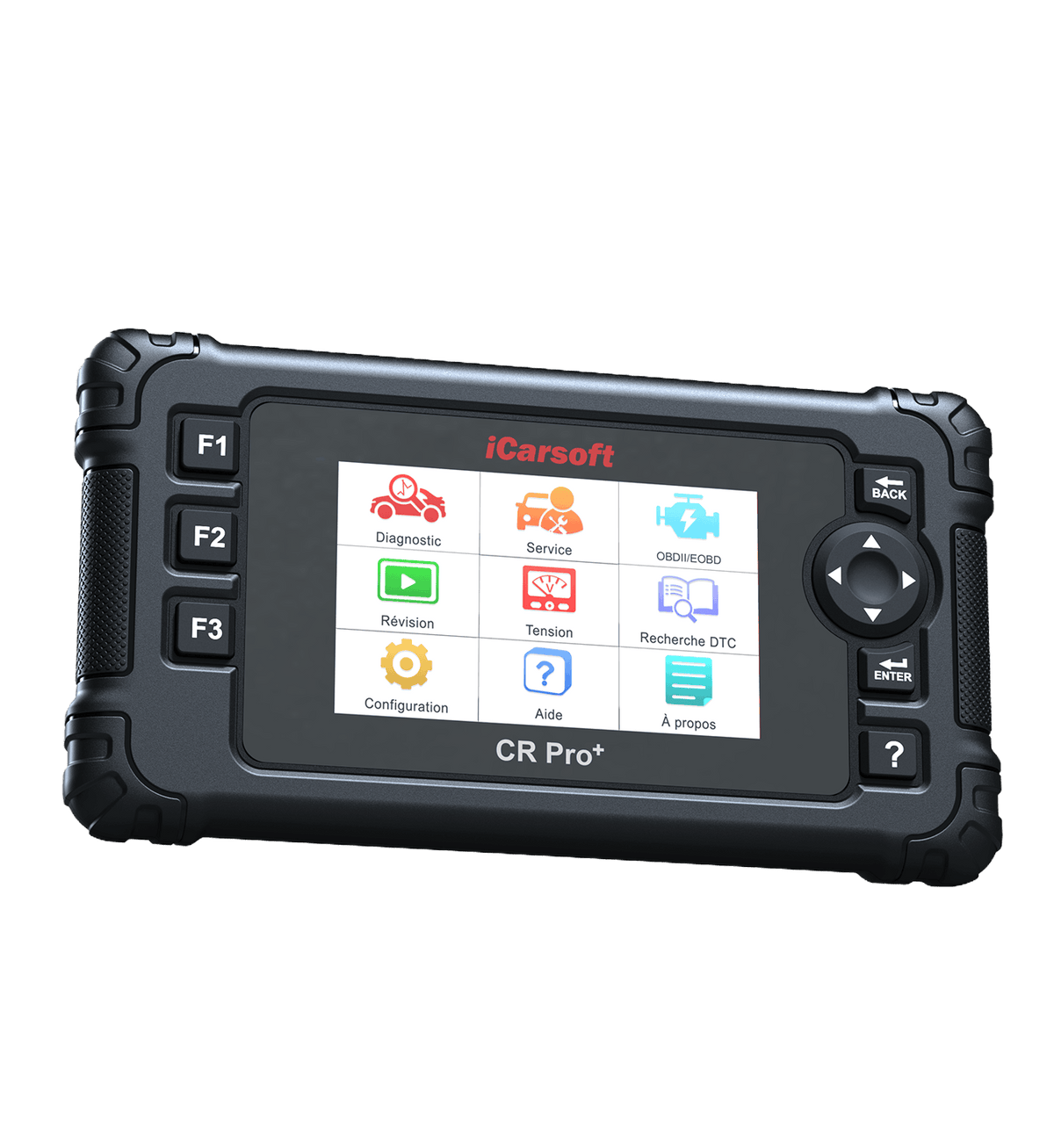 Valise de diagnostic multimarque iCarsoft CR Pro+ avec écran tactile et boutons physiques