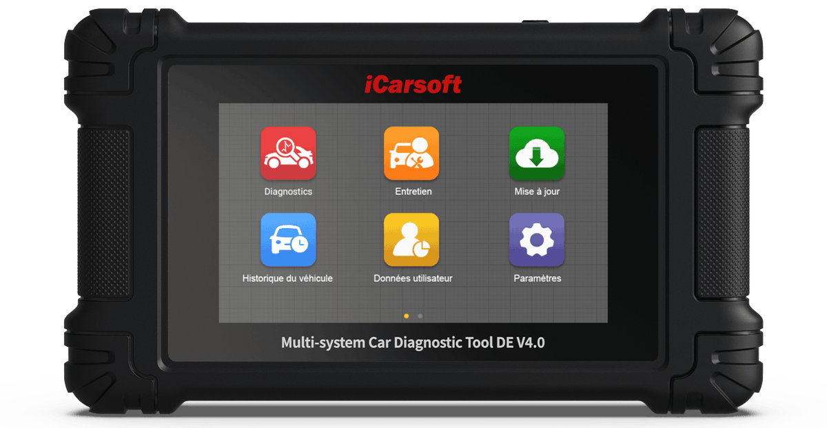 Valise de diagnostic multimarque iCarsoft DE V4.0 avec menu en francais
