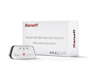 Adaptateur de diagnostic wifi iCarsoft i610 avec sa boite d emballage blanche