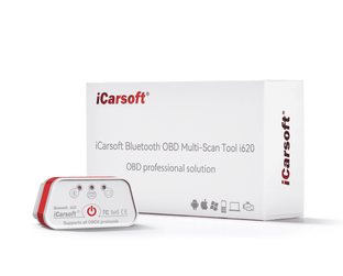 Boîtier de diagnostic iCarsoft i620 Bluetooth avec sa boîte d emballage