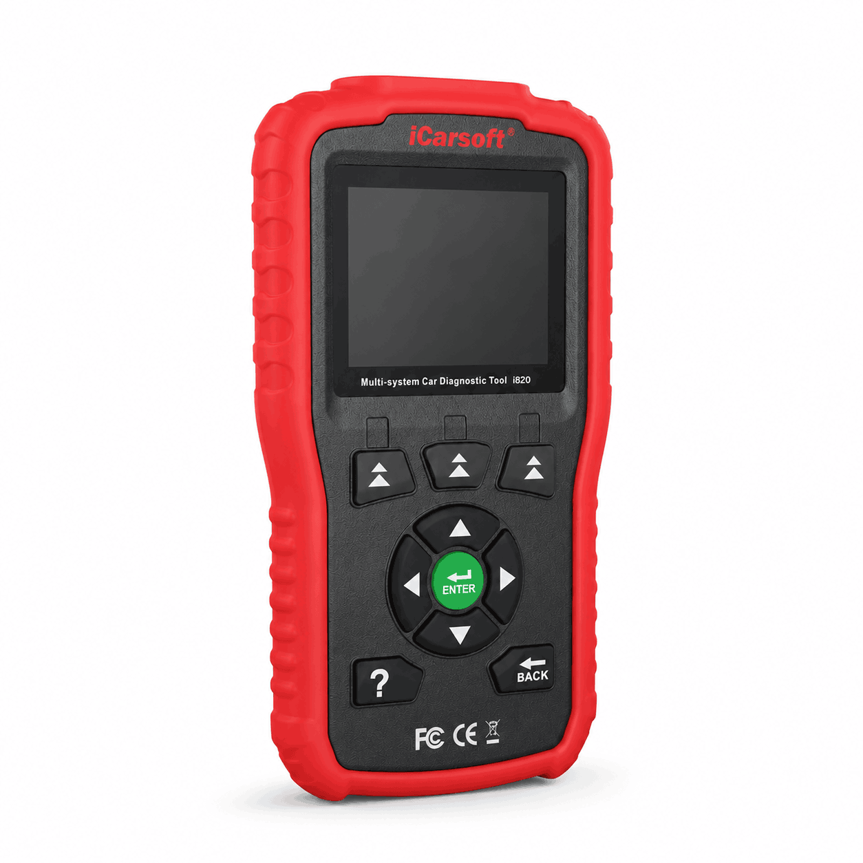 Valise de diagnostic multimarque iCarsoft i820 avec coque rouge de protection