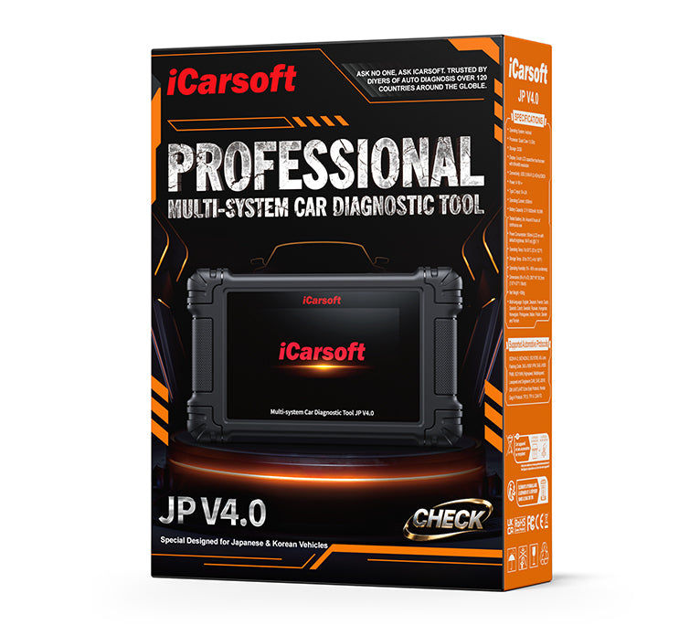 Boîte d emballage de la valise de diagnostic iCarsoft JP V4.0 pour véhicules japonais et coréens