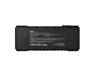 Vue arrière du booster de batterie iCarsoft JS V30 avec ses spécifications et consignes