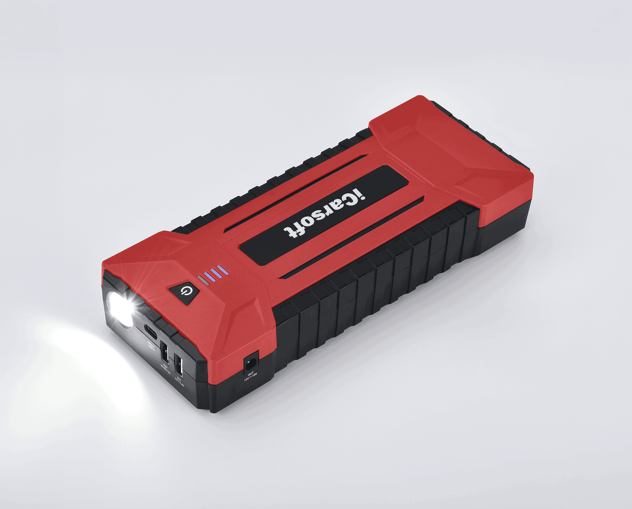 Booster de batterie portable iCarsoft JS V30 avec lampe torche LED intégrée