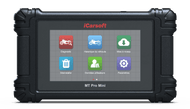 Ecran de la valise de diagnostic moto iCarsoft MT Pro Mini affichant son menu en francais