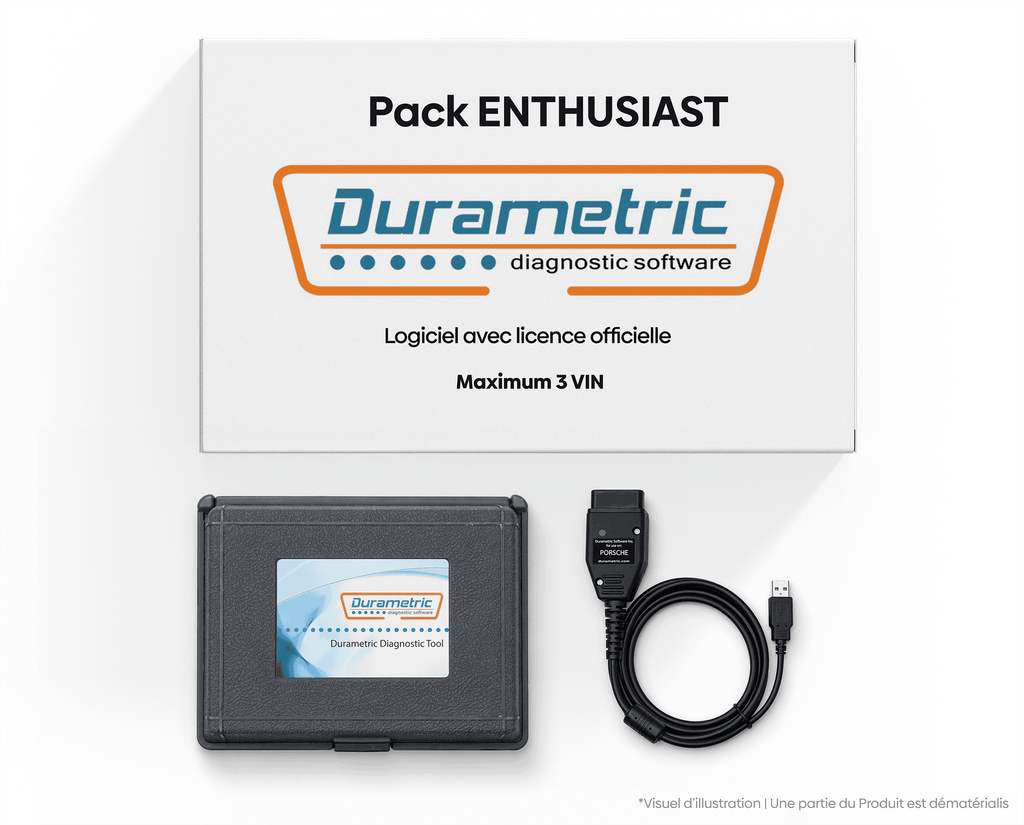 Pack Durametric Enthusiast pour diagnostic Porsche avec boitier et cable USB