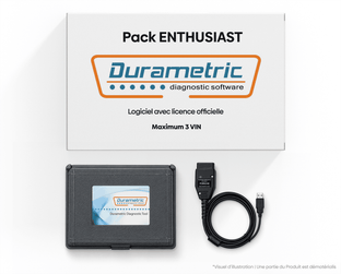 Pack Durametric Enthusiast pour diagnostic Porsche avec boitier et cable USB