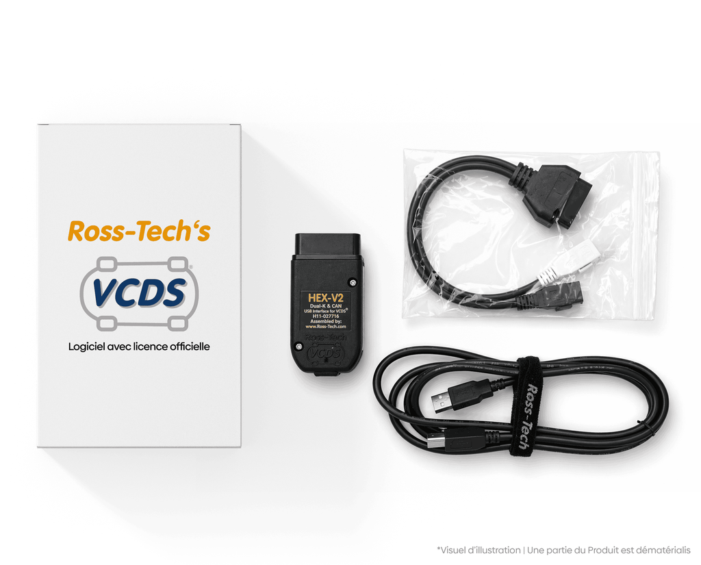Interface de diagnostic Ross Tech HEX V2 Pro avec boite d origine et cables de connexion