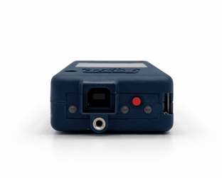 Vue arrière de l interface de diagnostic VCDS Ross Tech HEX V2 Pro avec ses connecteurs et voyants