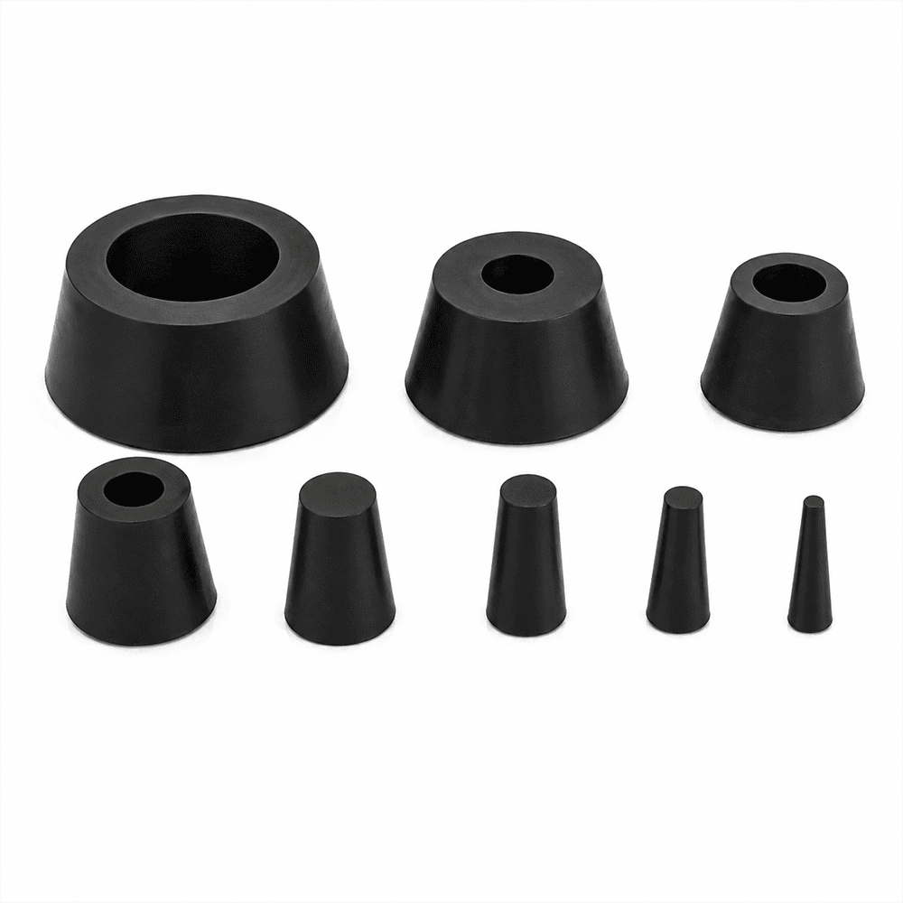 Kit de 7 obturateurs coniques en caoutchouc noir pour appareil de diagnostic Autool SDT205S