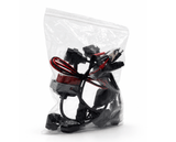 Sachet plastique transparent contenant un kit de huit adaptateurs de diagnostic OBD2