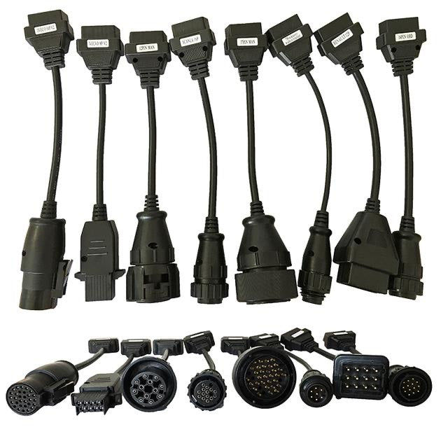Kit de 8 câbles adaptateurs de diagnostic iCarsoft France pour camions et poids lourds