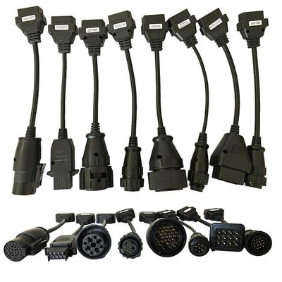 Kit de 8 câbles adaptateurs de diagnostic iCarsoft France pour camions et poids lourds