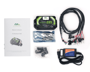 Kit complet de conversion bioéthanol E85 pour moteurs 4 cylindres avec boîtier et interface OBD2