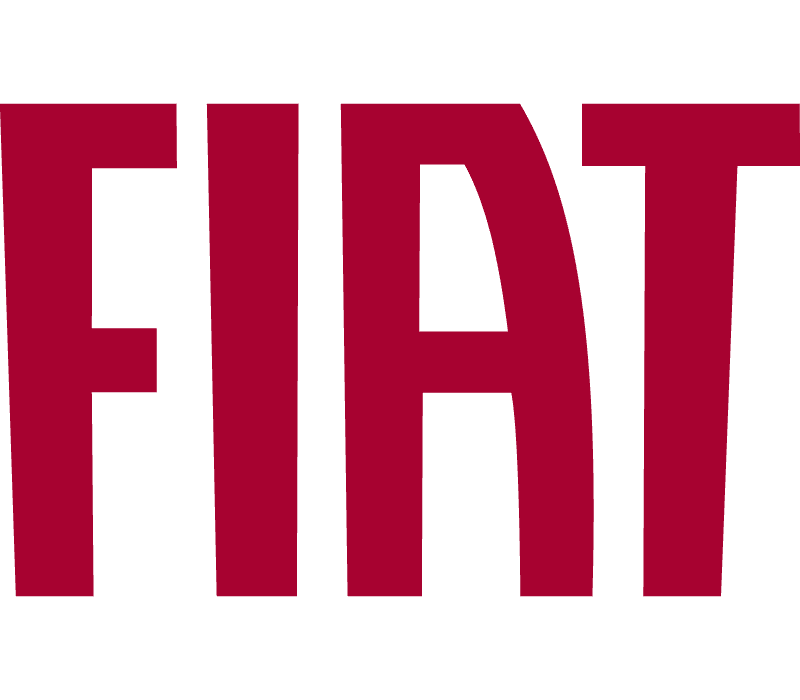 Logo officiel rouge de la marque de voiture Fiat pour diagnostic auto