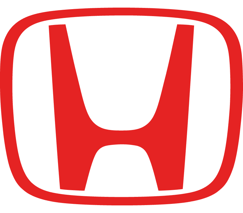 Logo officiel rouge de la marque de voitures et motos Honda sur fond blanc