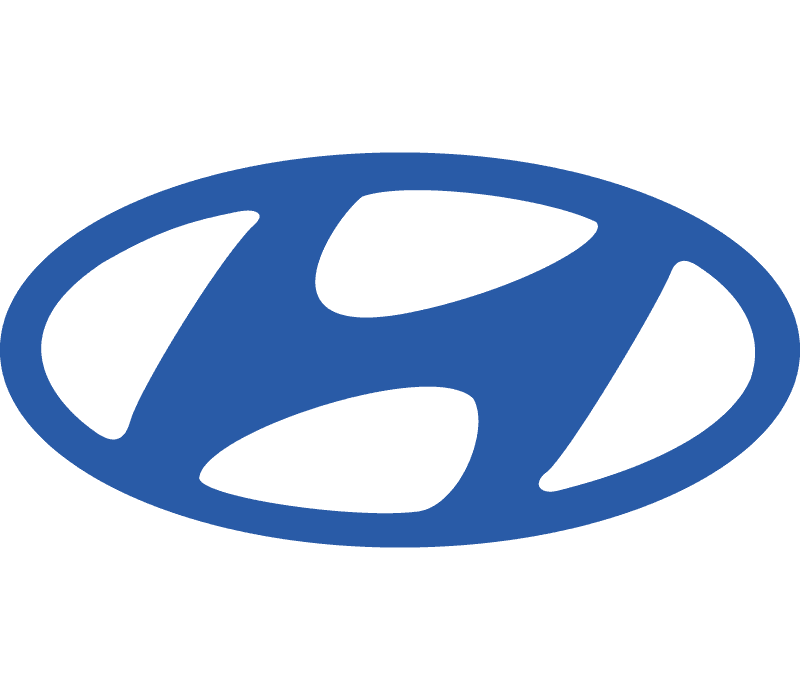 Logo bleu officiel de la marque automobile Hyundai pour valise de diagnostic