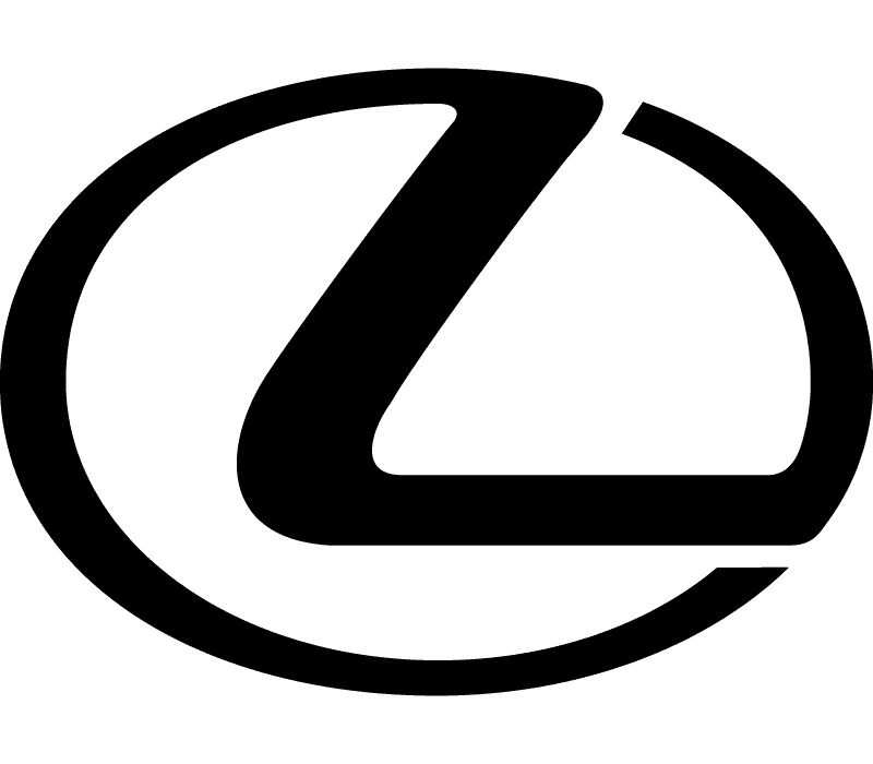 Logo officiel de la marque Lexus en noir pour diagnostic automobile