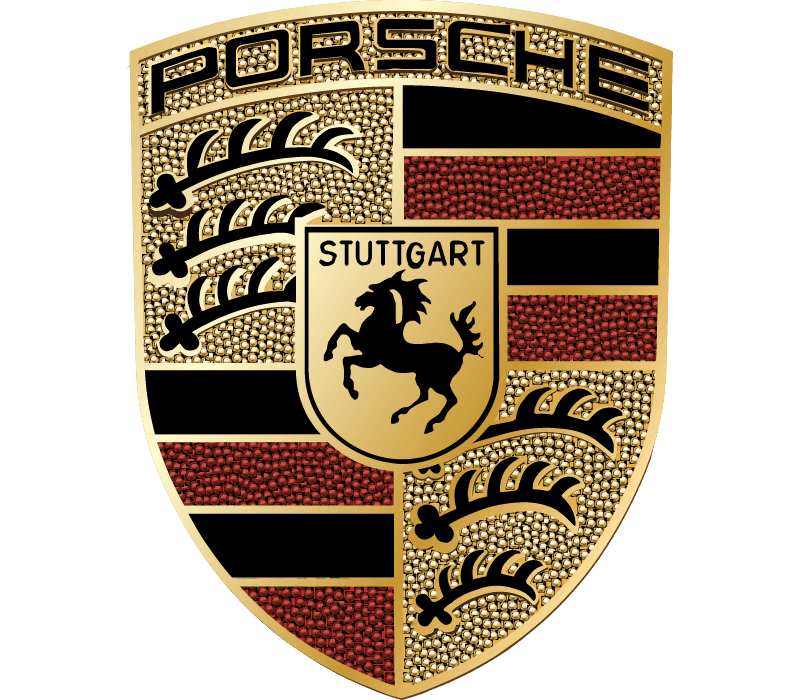 Logo officiel de la marque automobile Porsche pour valises de diagnostic