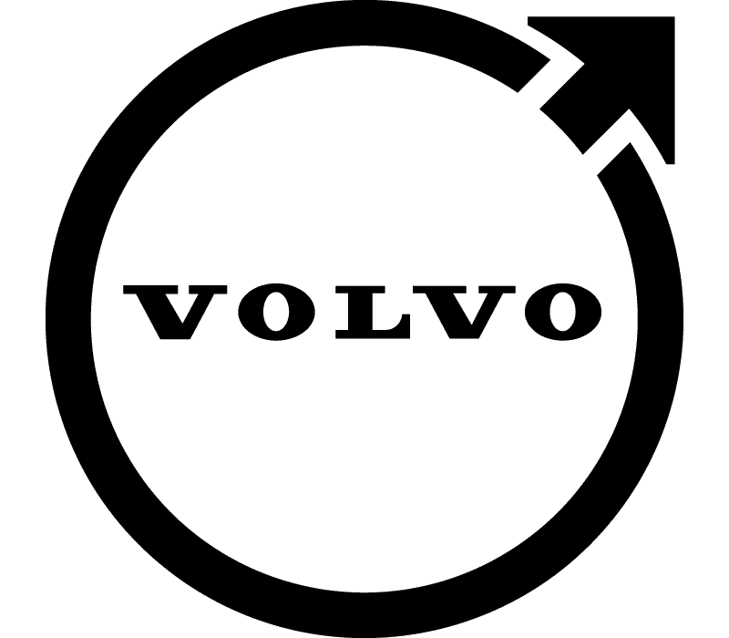 Logo officiel Volvo noir et blanc pour le diagnostic auto de la marque