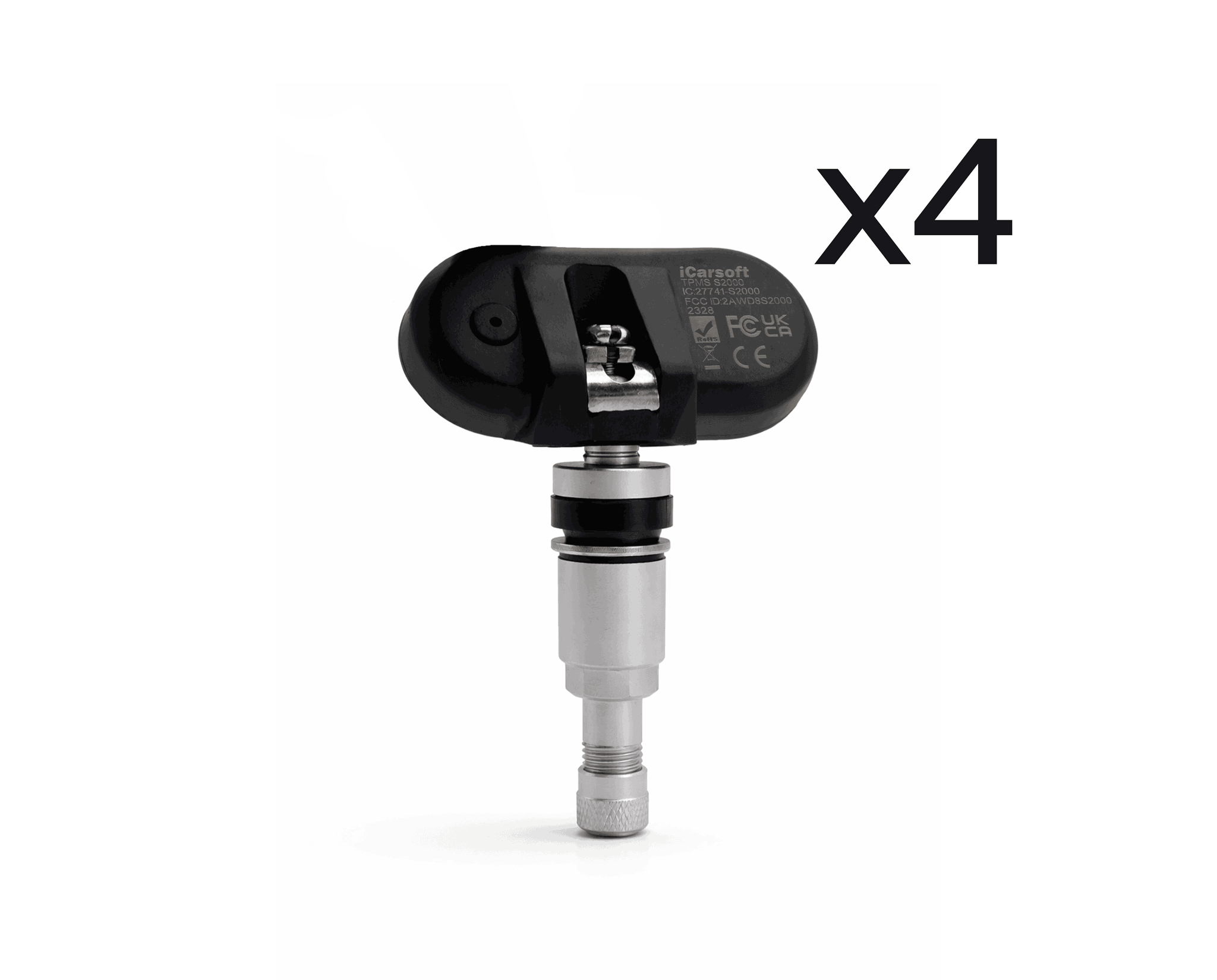 Lot de 4 valves avec capteurs de pression TPMS S2000 iCarsoft