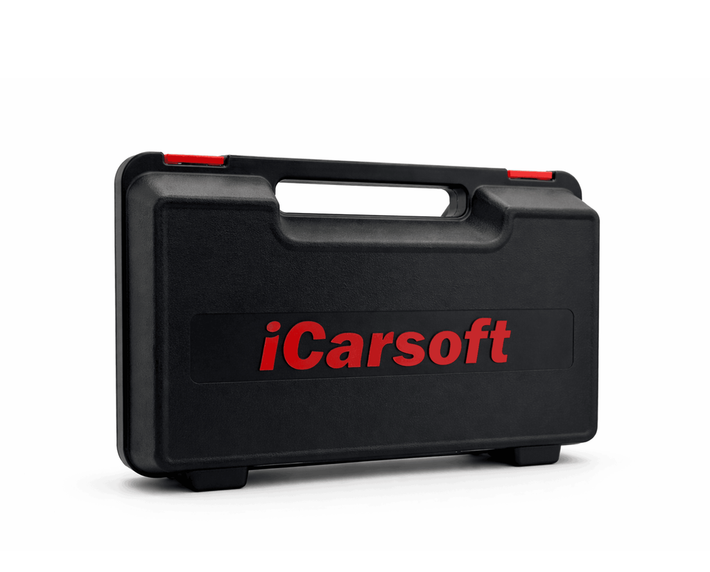 Mallette de transport noire rigide et officielle de la marque iCarsoft