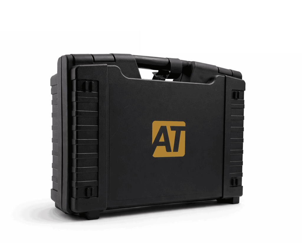 Mallette de transport noire rigide avec logo doré pour outil de programmation Autotuner