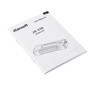 Manuel d utilisation en français pour le booster de batterie iCarsoft JS V30 de 24000mAh