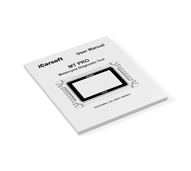 Manuel d utilisation papier pour la valise de diagnostic moto iCarsoft MT Pro