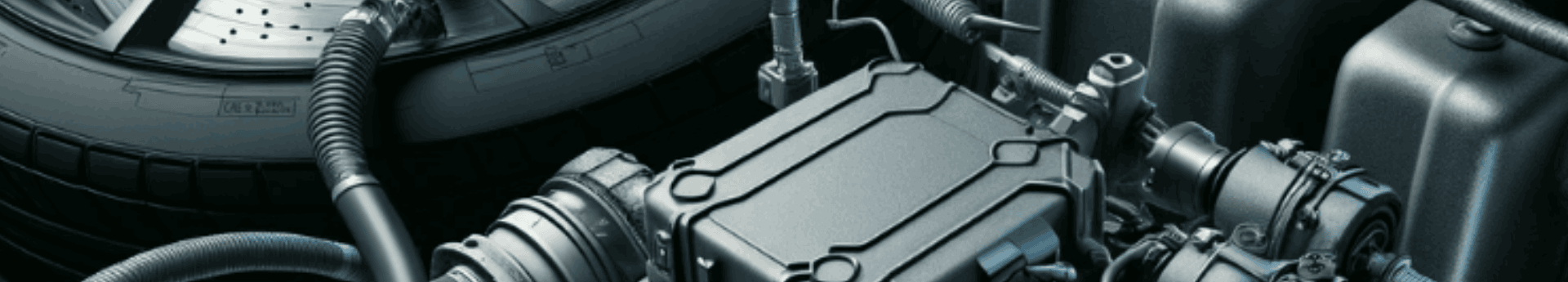 Gros plan sur un moteur de voiture moderne et ses capteurs électroniques pour le diagnostic