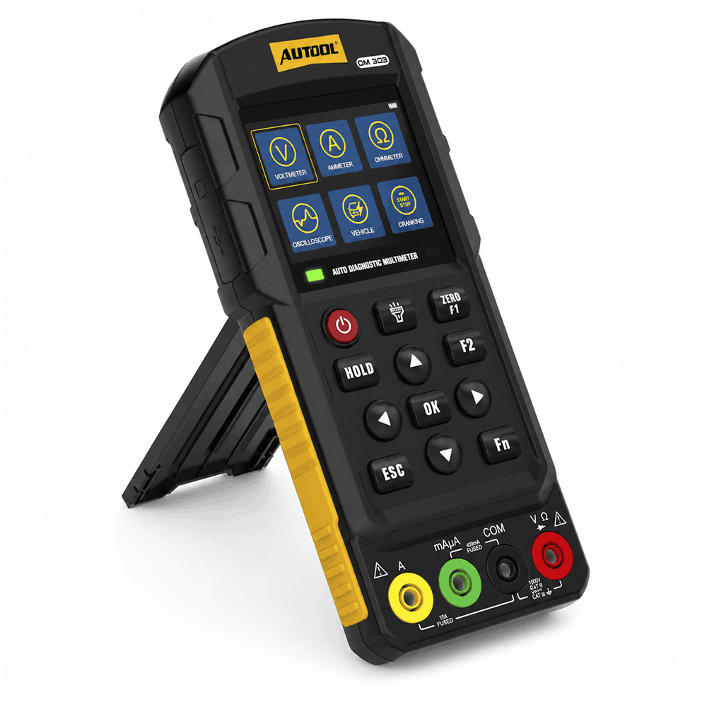 Multimètre de diagnostic automobile Autool DM303 avec écran couleur et béquille