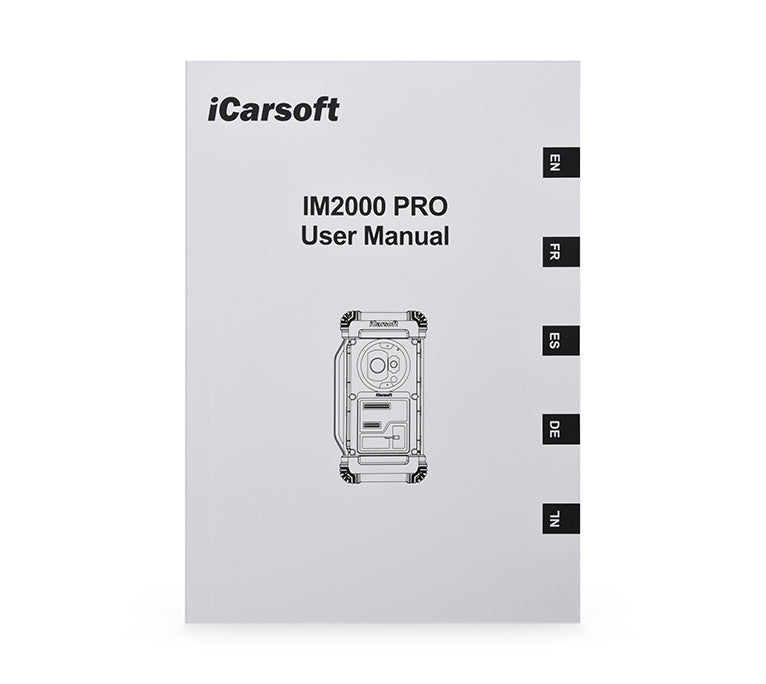 Notice d utilisation officielle en plusieurs langues pour la valise de diagnostic icarsoft im2000 pro