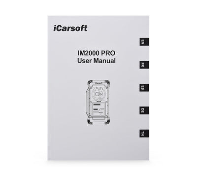 Notice d utilisation officielle en plusieurs langues pour la valise de diagnostic icarsoft im2000 pro
