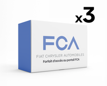 Pack de 3 forfaits d accès pour le portail sécurisé FCA Fiat Chrysler Automobiles