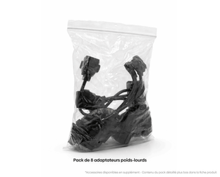 Sachet plastique contenant le pack de 8 câbles adaptateurs pour camions et poids lourds iCarsoft HD V3
