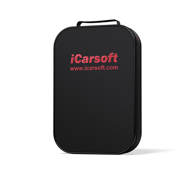 Housse de protection noire avec logo rouge iCarsoft pour valise de diagnostic CR Elite