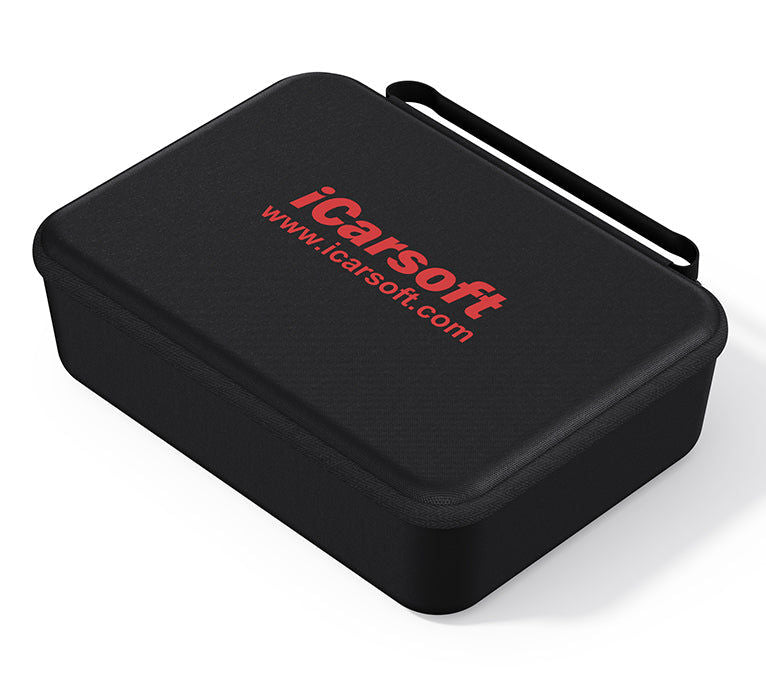 Sacoche de transport noire zippée avec logo rouge pour valise de diagnostic iCarsoft CR Max