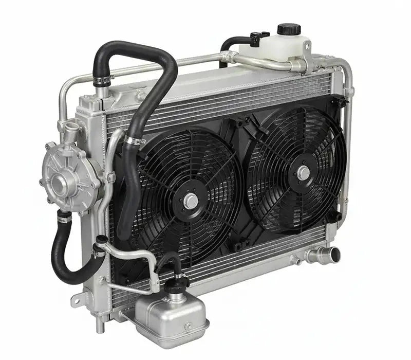 Système de refroidissement de voiture complet avec radiateur aluminium et double ventilateur