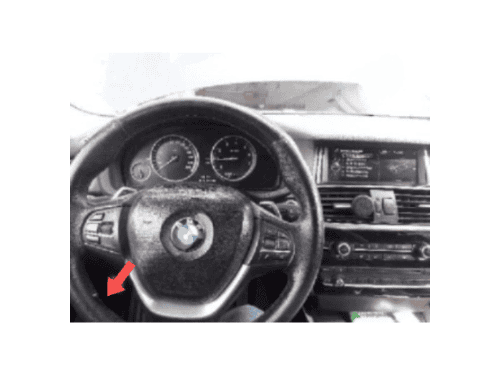 Tableau de bord et volant de BMW X4 F26 pour diagnostic iCarsoft
