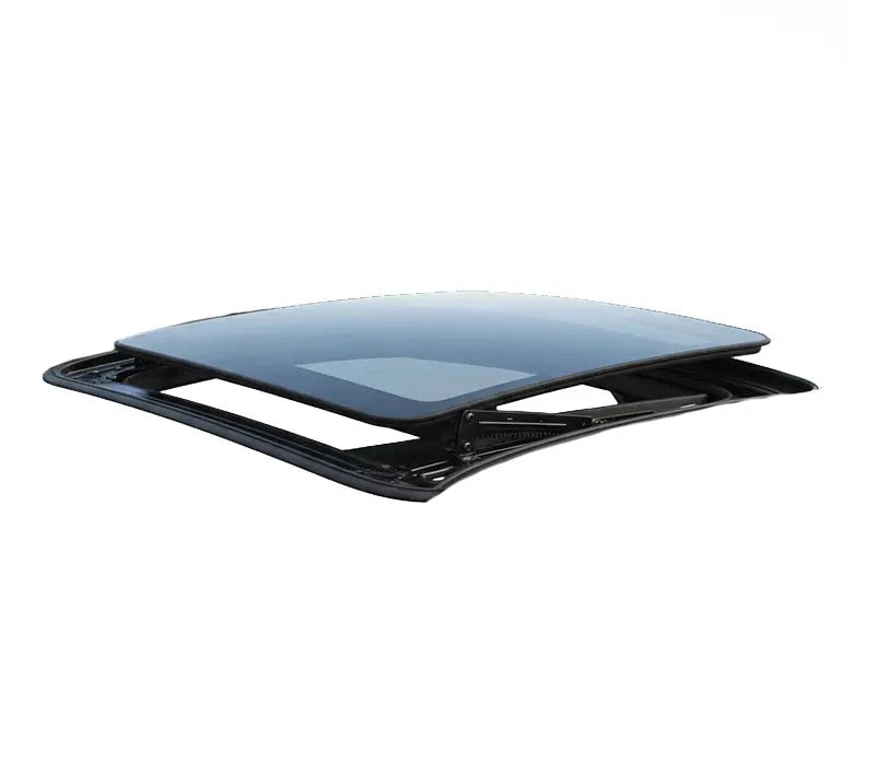 Structure complete de toit ouvrant de voiture en verre teinte noir