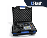 Mallette de diagnostic et programmation bFlash ouverte contenant le boitier et ses cables