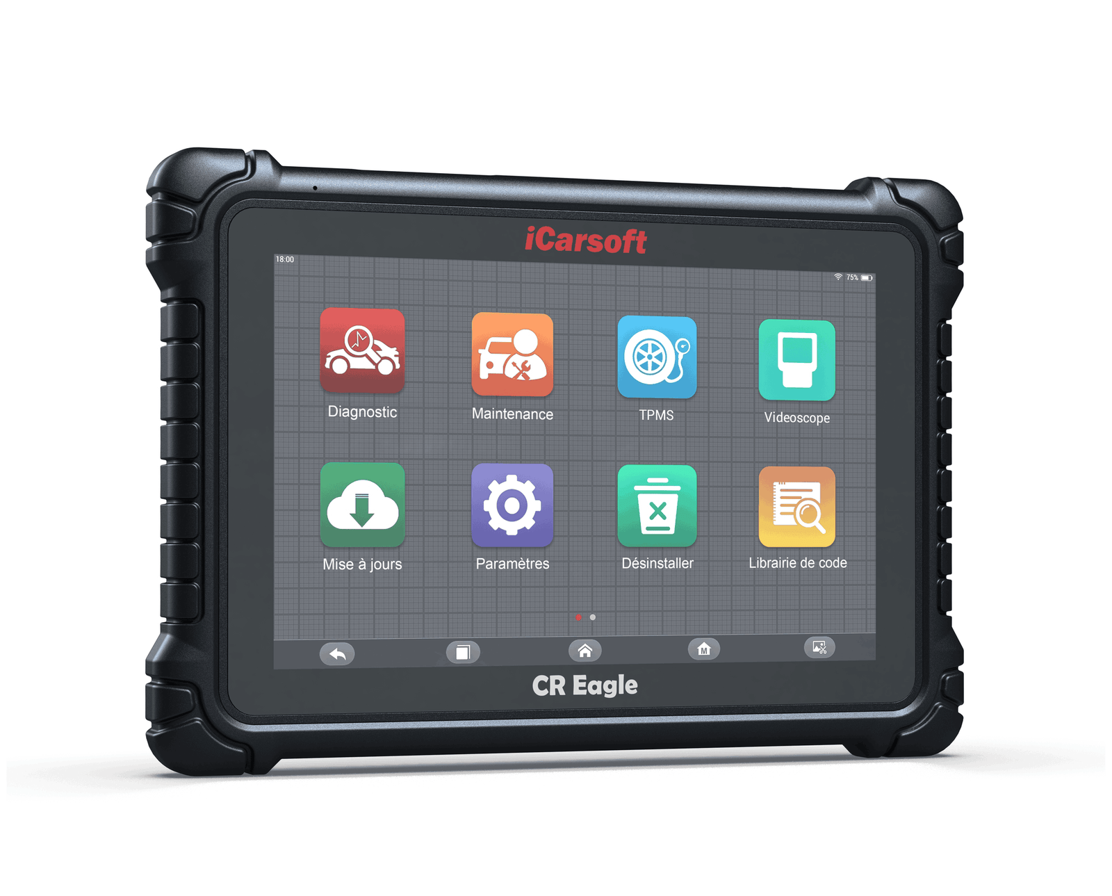 Tablette de diagnostic automobile multimarque iCarsoft CR Eagle avec écran en français