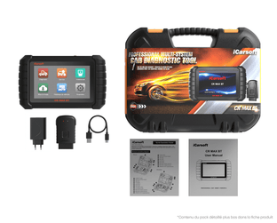 Pack complet valise diagnostic multi marque iCarsoft CR Max BT avec sa mallette
