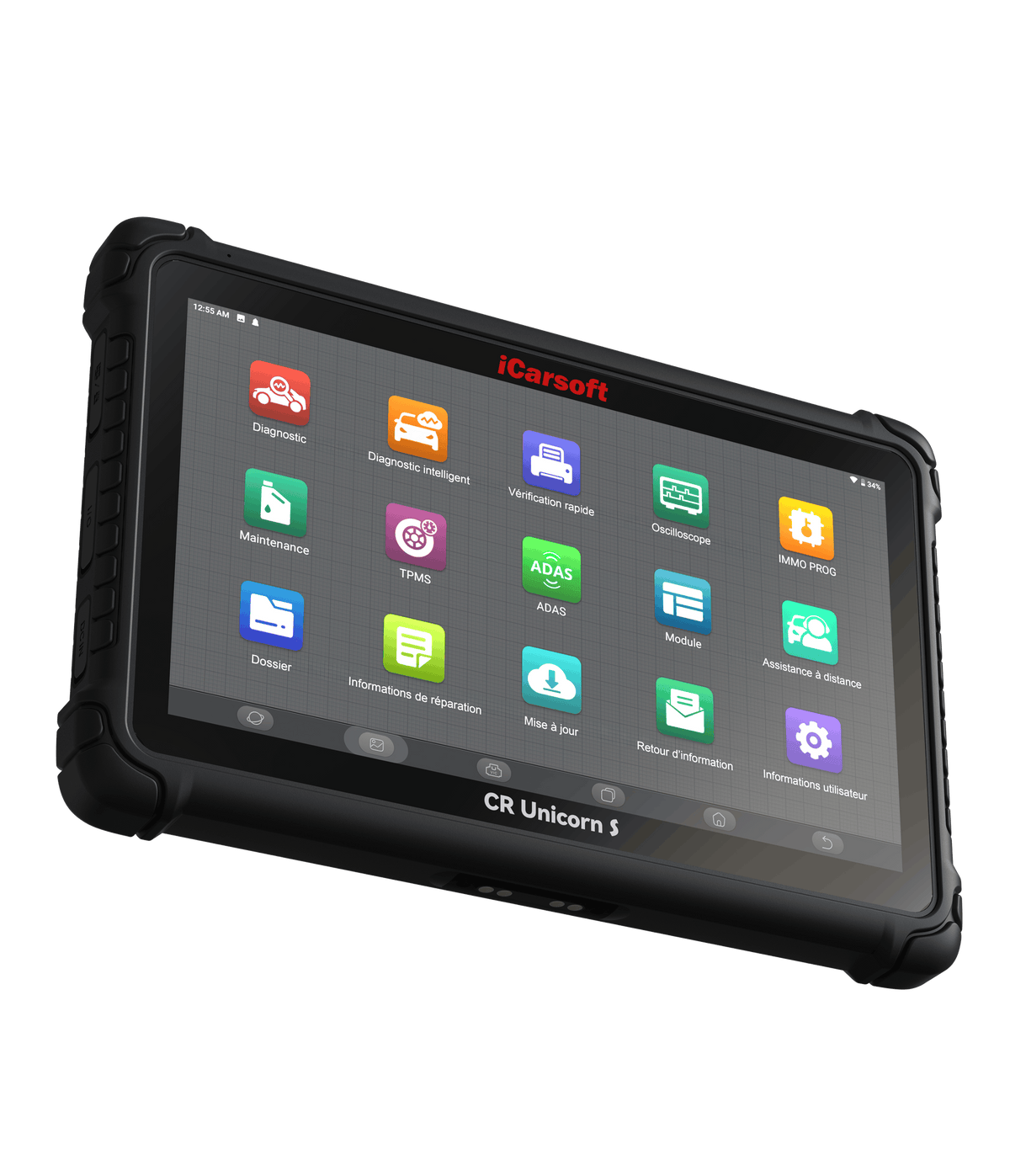Tablette de diagnostic automobile professionnel iCarsoft CR Unicorn S avec écran tactile en français