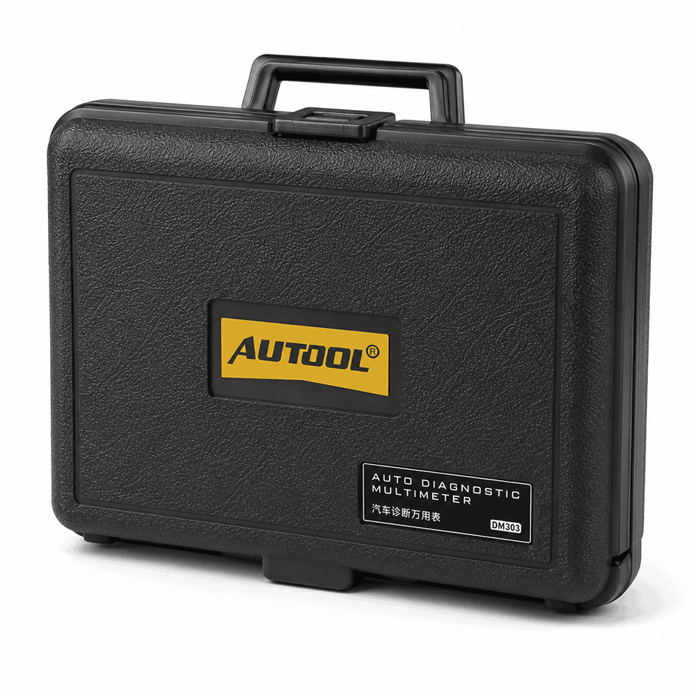 Mallette de transport noire robuste pour le multimètre de diagnostic automobile Autool DM303