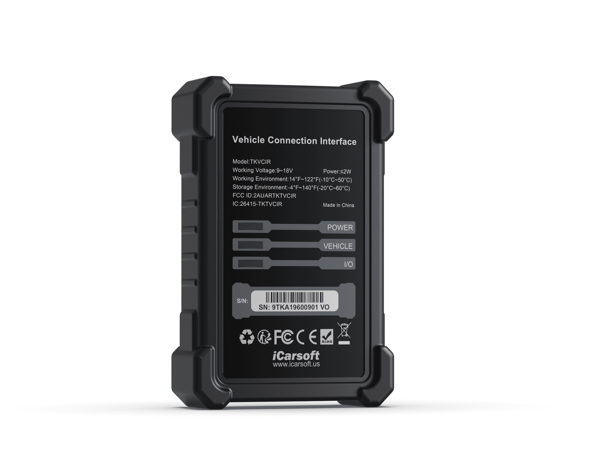 Interface de connexion véhicule VCI de remplacement pour valise iCarsoft CR Ultra